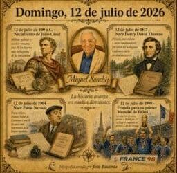 Desde Majadahonda (12 de julio): “Julio César, dictador perpetuo o democrático y Pablo Neruda, excelso poeta o con escasa sensibilidad humana»